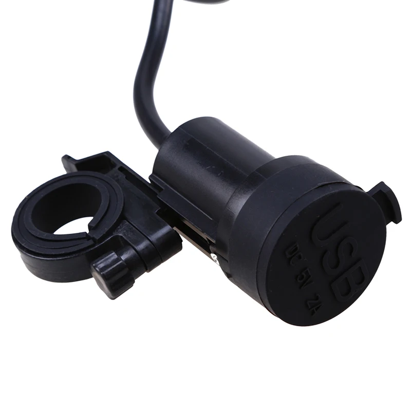 Автомобильное зарядное устройство с двумя USB портами для мотоциклов и