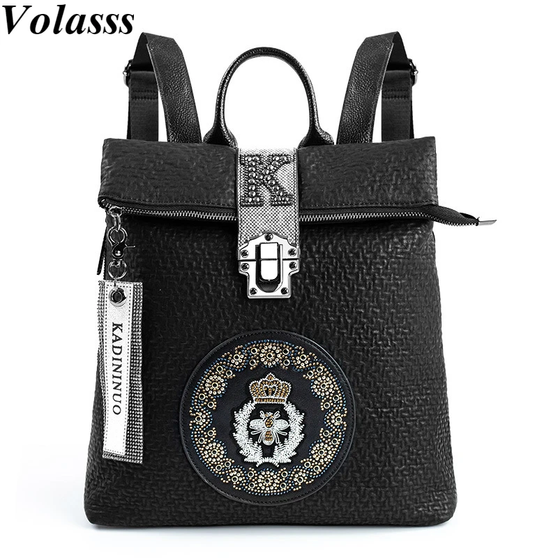 

New Women Compound Cowhide Backpack Leather Anti Theft High Female Shoulder Bag Bagpack School Bags For Teenage Girls Backpacks