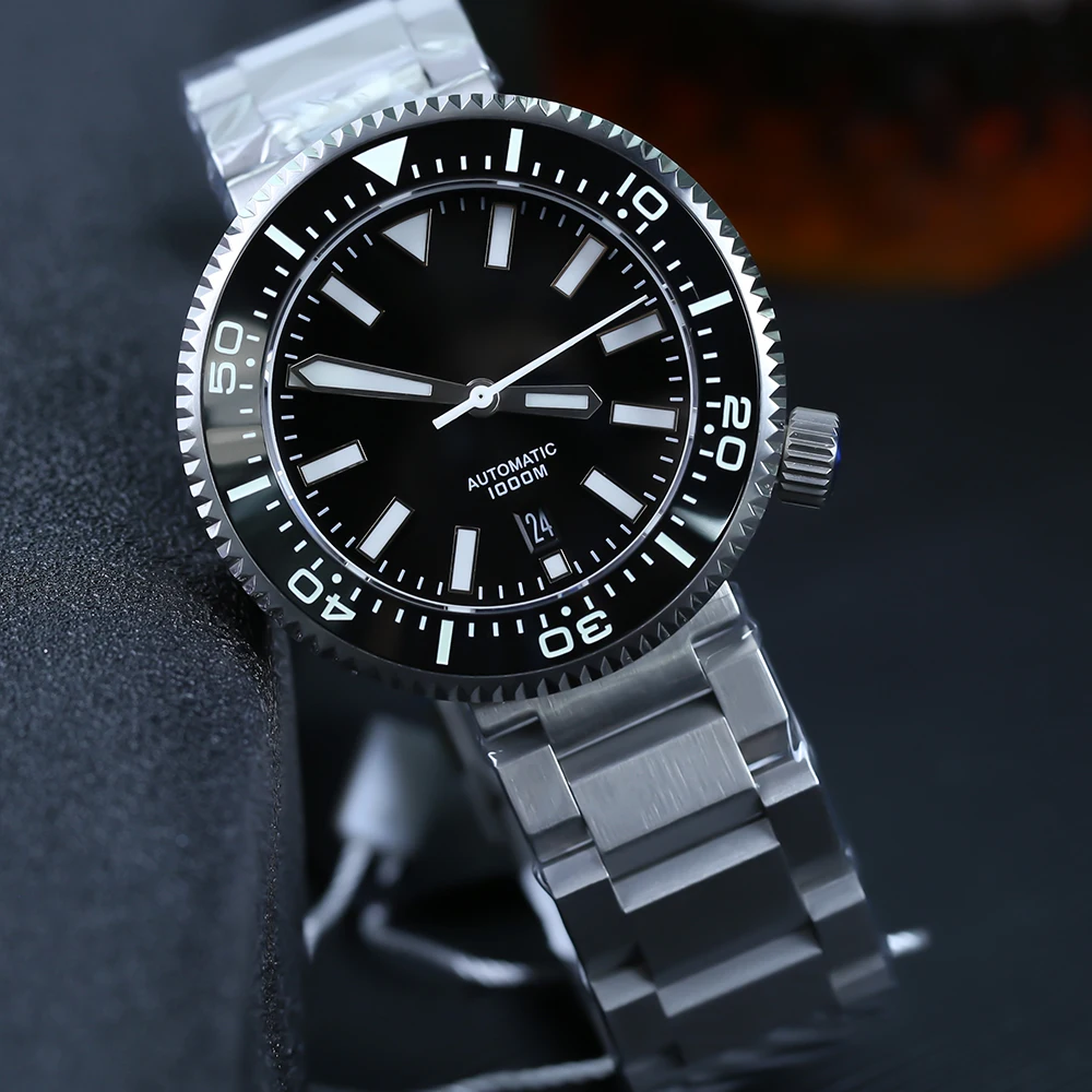 Addies 1000 м водонепроницаемые керамические ободки для дайвинга механические часы с