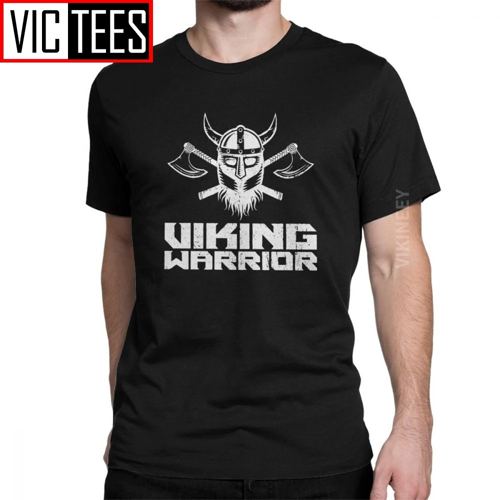 

Novelty Viking Warrior Valhalla Odin Asgard Midgard Vikings Tshirt Men 100 Percent Cotton T Shirt 3D Print