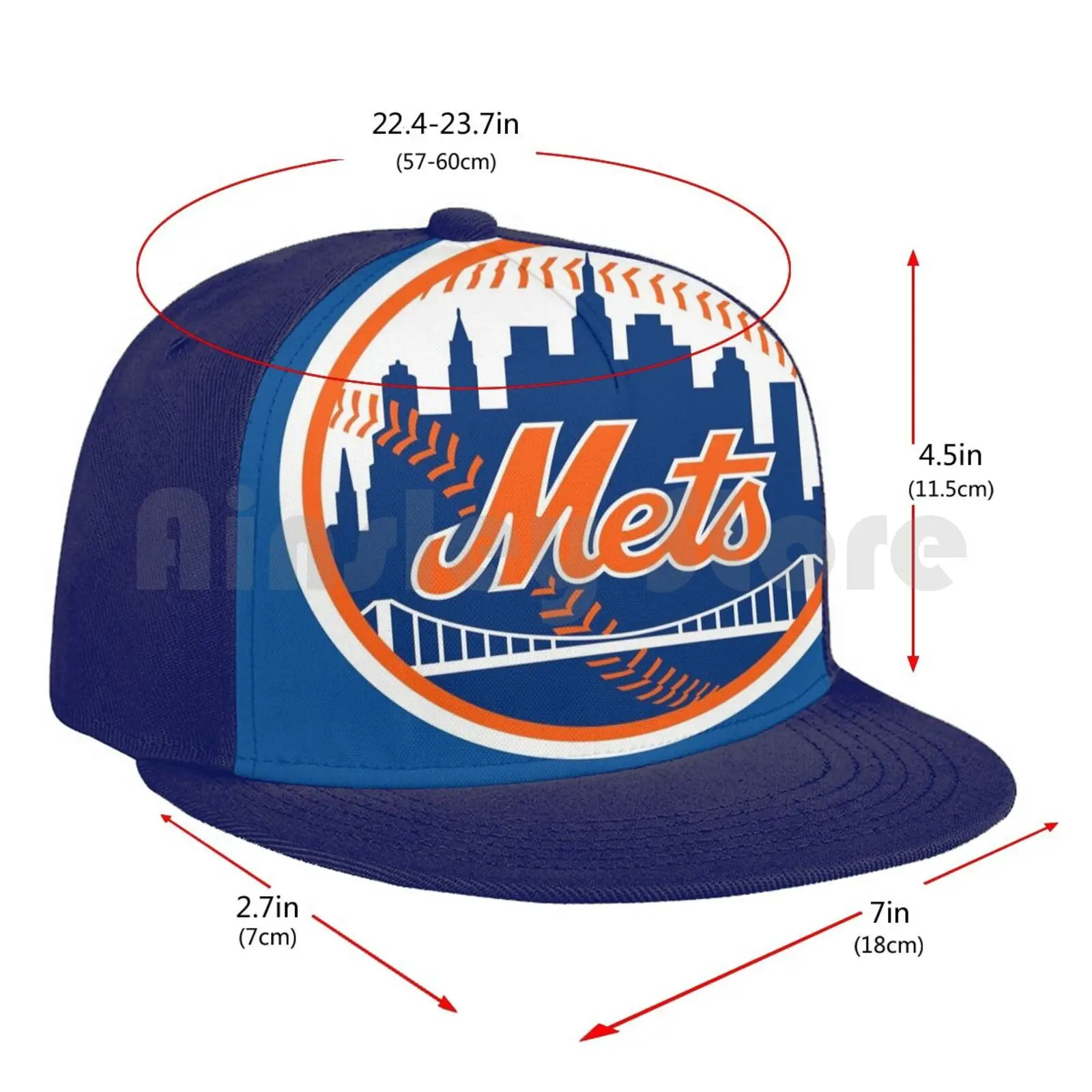 

Mets Baseball Cap Diy Mesh Hip Hop Adjustable Baseball