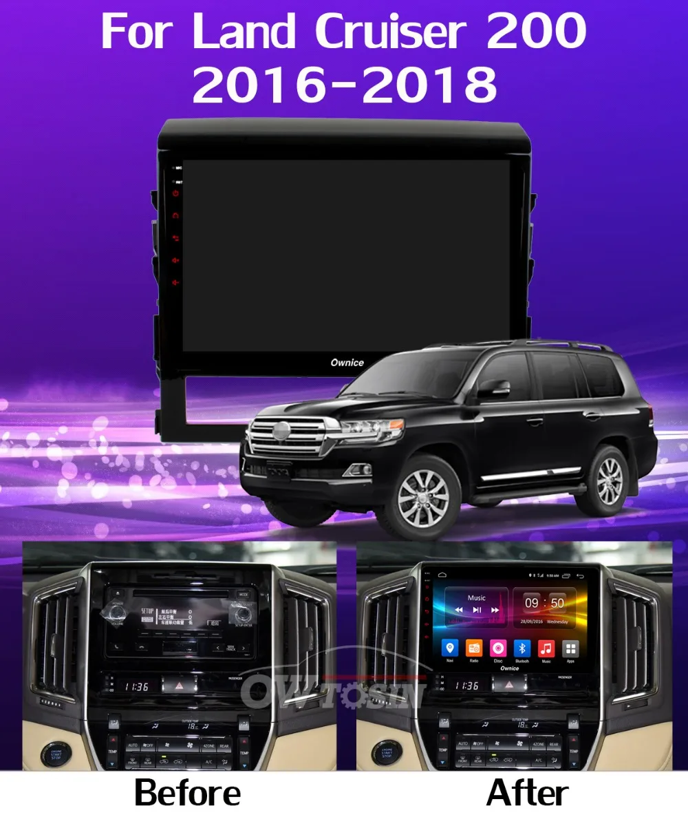 360 ° 4* AHD камера Восьмиядерный Android 9,0 4G+ 64G SPDIF DSP CarPlay Автомобильный плеер для Toyota Land Cruiser 11 200- gps радио