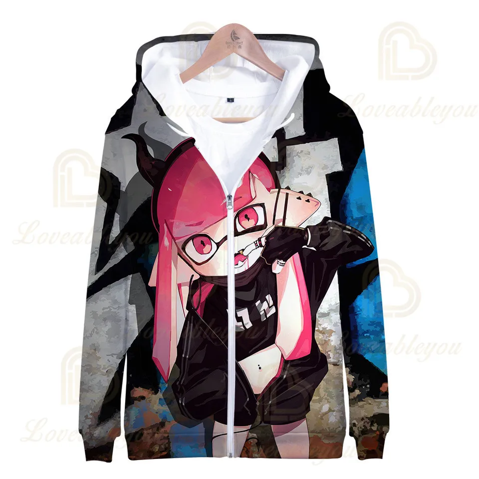 

New Winter Warm Hoodies Game Coats Jackets Coats Men Women Zipper Sweatshirts Boys Girls 3D Hoodies