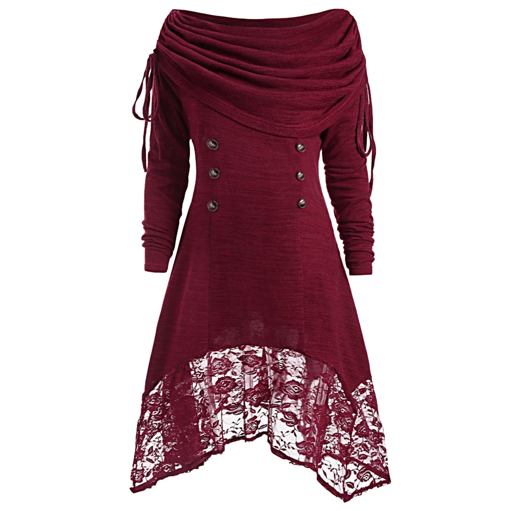 Модное женское однотонное мини-платье с рюшами повседневное кружевное платье