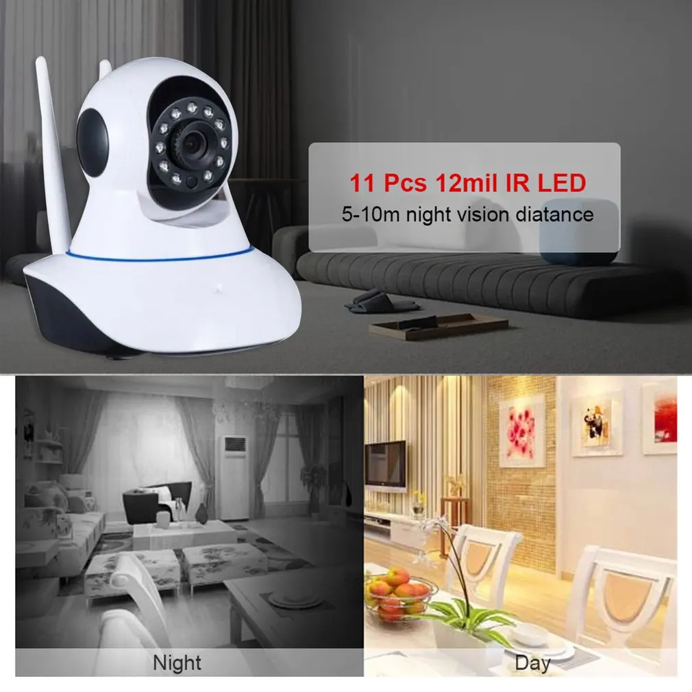 Ip-камера Wi-Fi HD 720p моторизованный ИК Lan инфракрасный с приложением 360 градусов