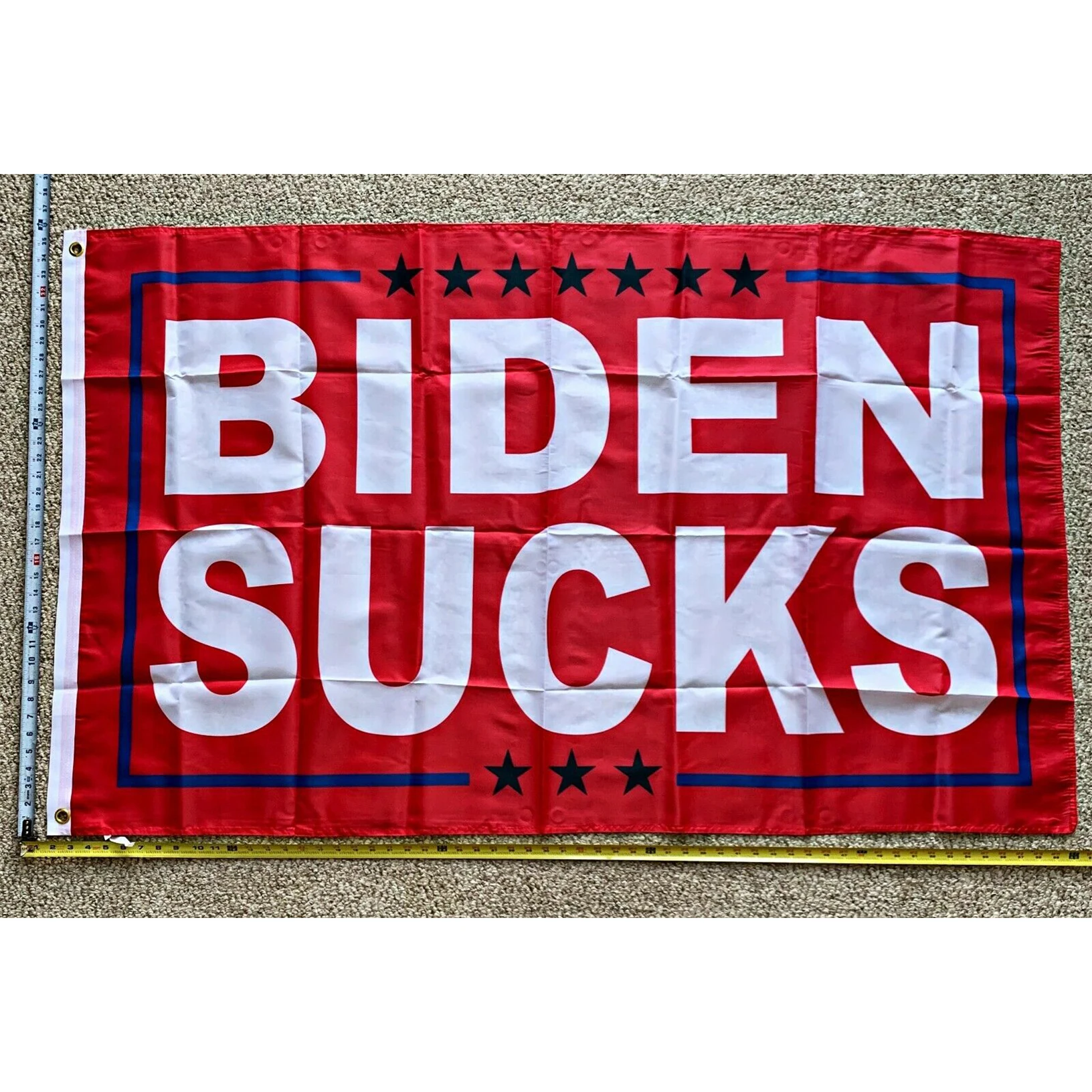 

Flag 3 x 5 ft - 90cm x 150cm BIDEN SUCKS Flag High Quality Single Side Flag U.S.election Flag USA