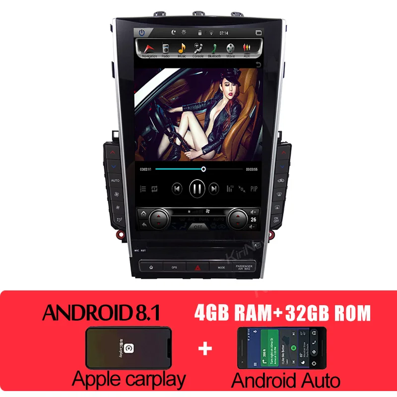 Оранжевый KiriNavi 12," 1 Din Android 8,1 Автомагнитола gps навигация для Infiniti Q50 Q50L автомобильный Dvd мультимедийный плеер Авто радио 2013 - Цвет: Оранжевый