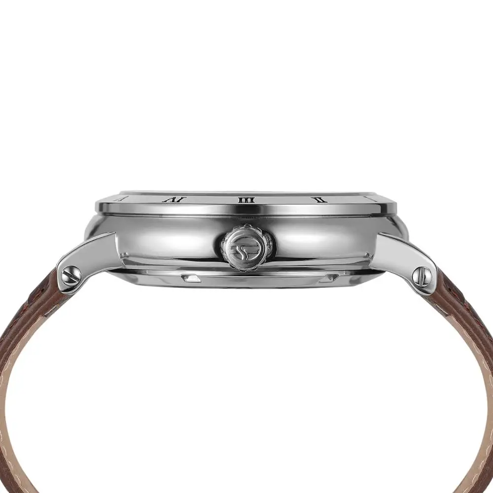 Часы наручные FORSINING Мужские механические простые повседневные автоматические с