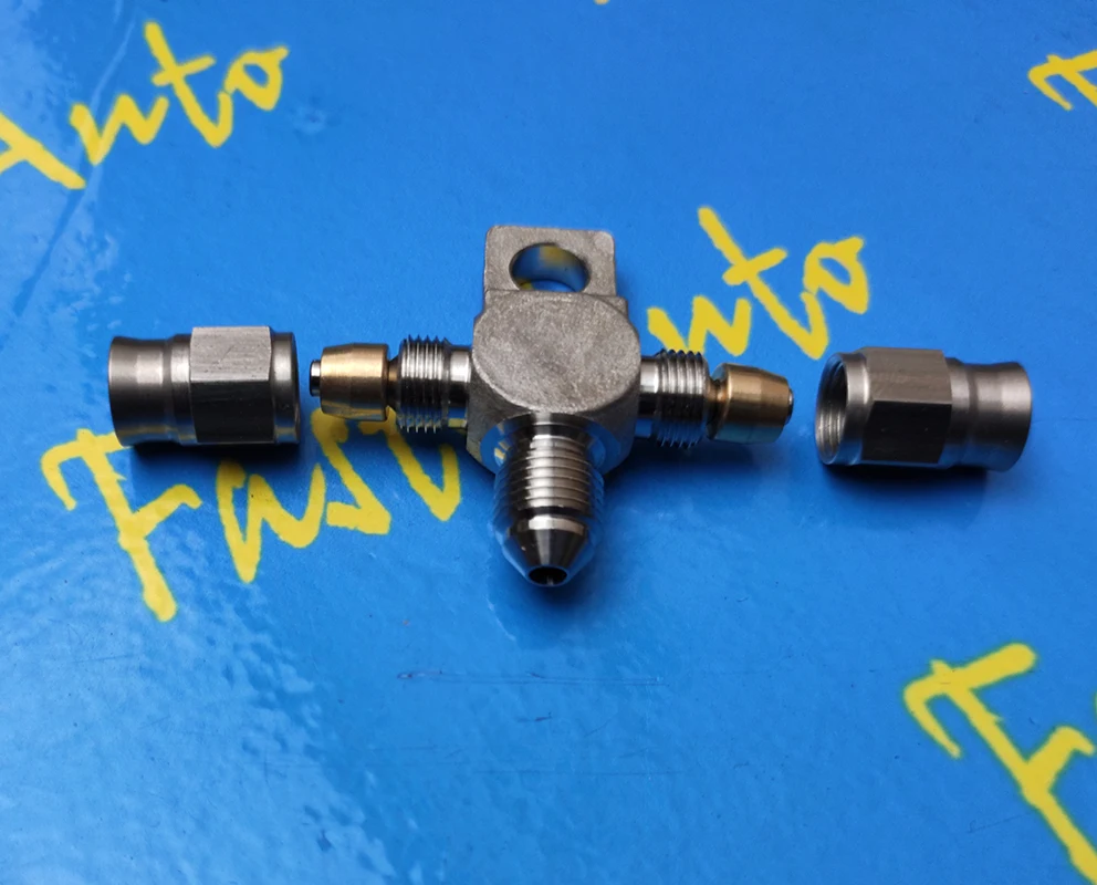 Из нержавеющей стали 3 способа ptfe тормозной фитинг из нержавеющей стали AN3 3an an-3 тормозной фитинг 1 Мужской 2 Женский фитинг