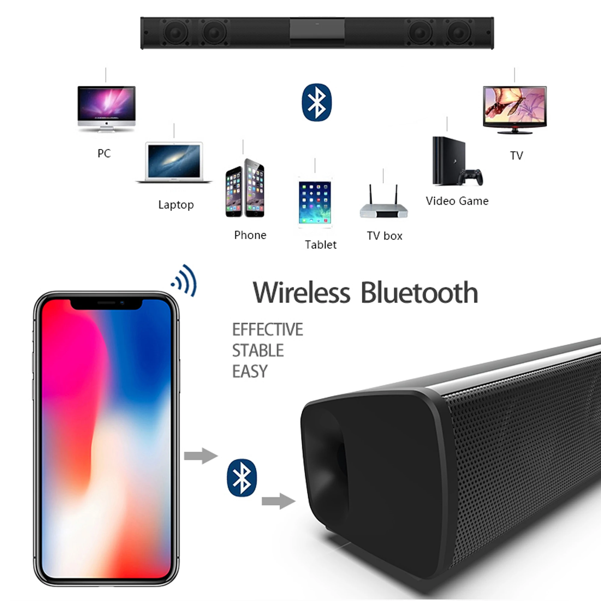 Домашний кинотеатр портативные беспроводные Bluetooth колонки колонка стерео бас