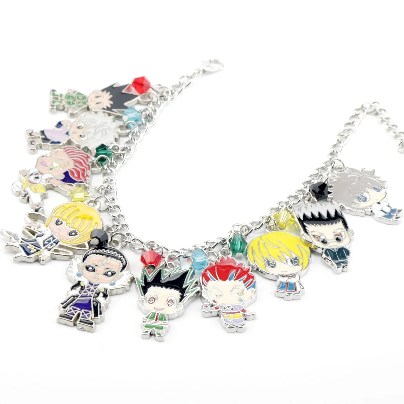 Горячая Распродажа аниме охотничий шарм браслеты Гон Фрикс Killua Zoldyck Kurapika Hisoka