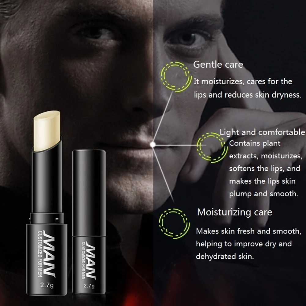 

1 Pc Men's Lip Balm Moisturizing Dilute Anti-Drying Zhiwu Colorless Improve Dry And Dehydrated Skin