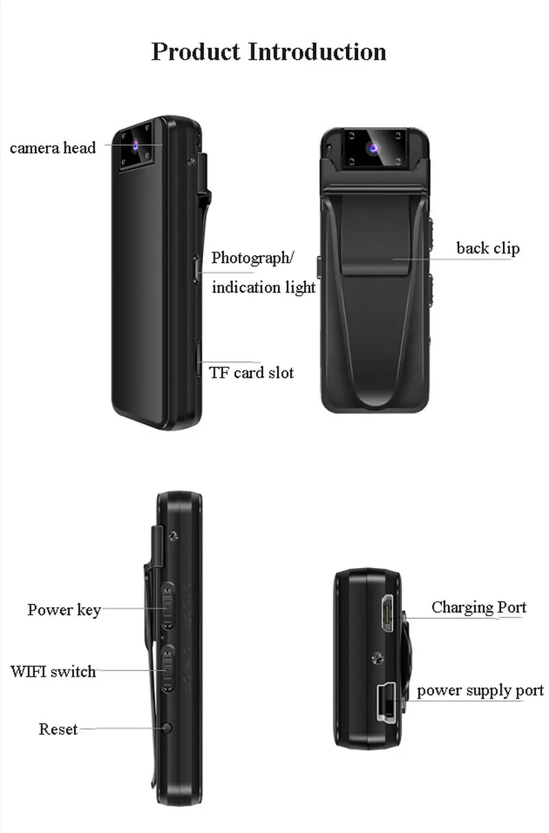 A8 мини-видеокамеры HD 1080P Диктофон фото полицейская ручка wifi камера тело изношенная Спортивная камера 128 ГБ запись обнаружения движения