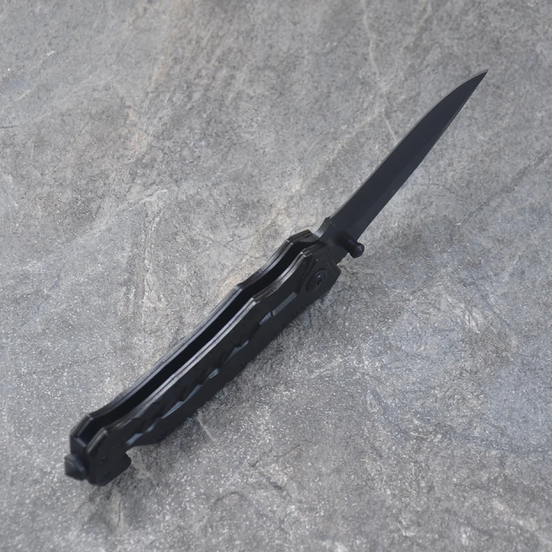 8.2'' Knives Black Blade Folding Pocket Knife Tactical Survival Knives Camping Knives camping Rescue Tools& Nylon Sheath