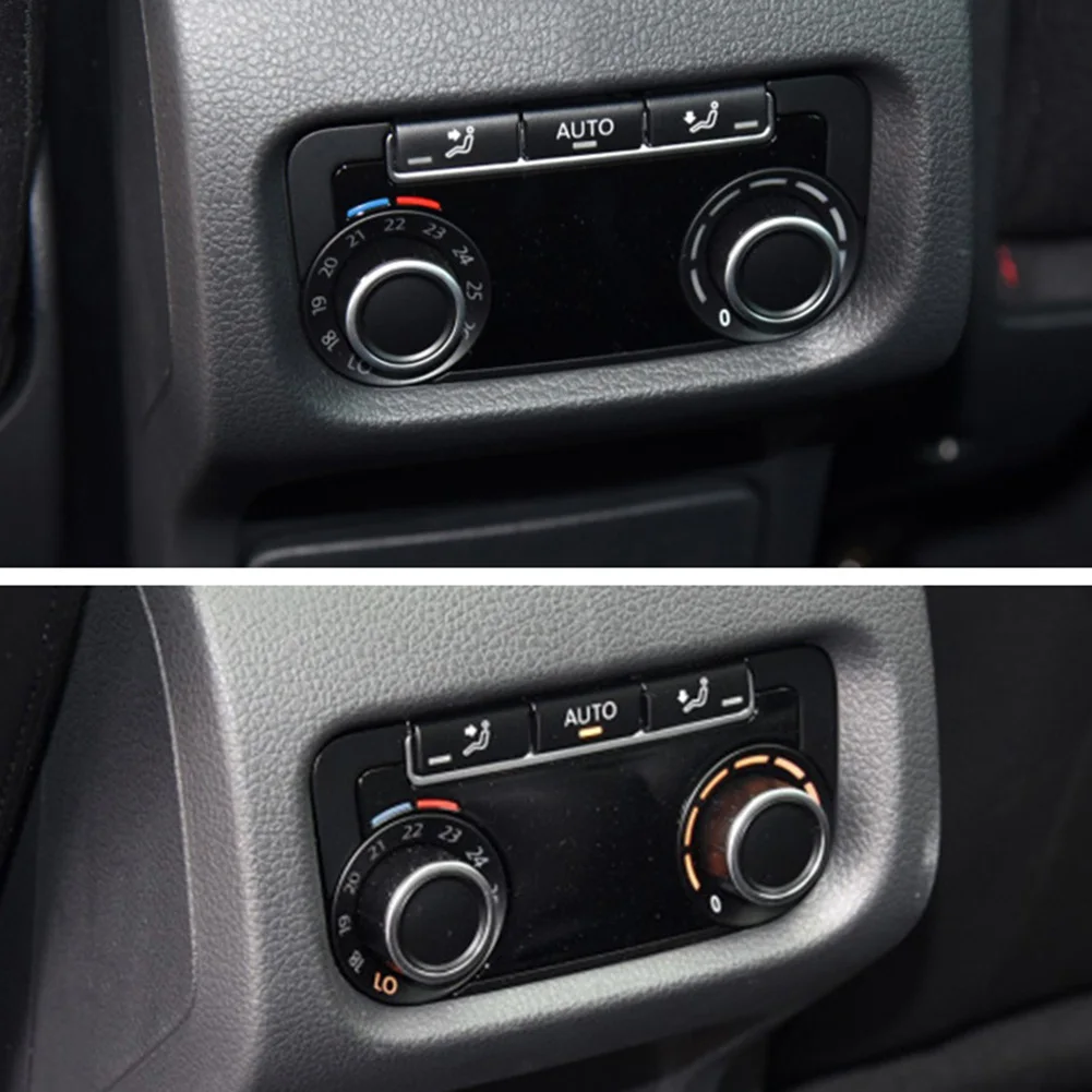 

Rear A/C Air Conditioning Control Knob Cover Chrome Trim for VW Sharan MGO3
