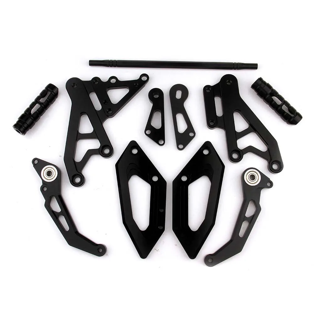 Регулируемый задний Набор аксессуаров для мотоцикла с ЧПУ титановые подножки