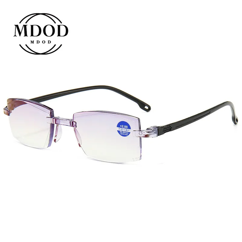 

Rimless Reading Glasses Women Men Anti Blue Light Computer Reading Glasses Presbyopia Eyewear for Women +1+1.5+2+2.5+3+3.5+4