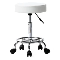 high quality pu leather round stool 360 degrees rotate ha ha feet bar stool height adjustable multi purpose furniture chair