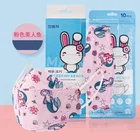 10-100 шт., детские маски с мультяшным принтом