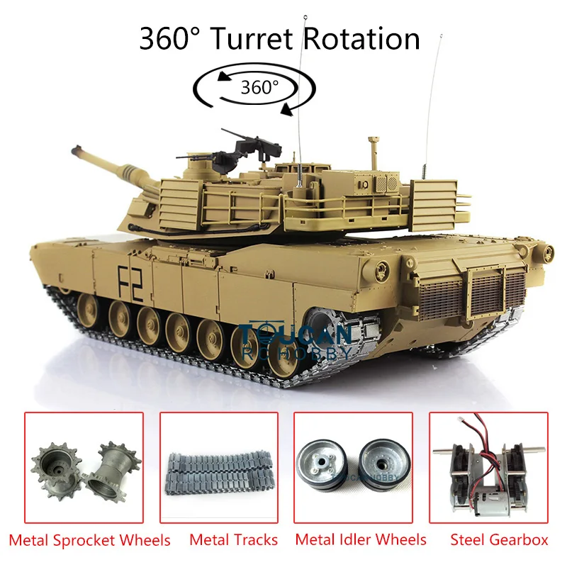 В наличии в США Heng Long 1/16 6 0 Модернизированный Металл 3918 M1A2 Abrams RTR RC Танк вращение
