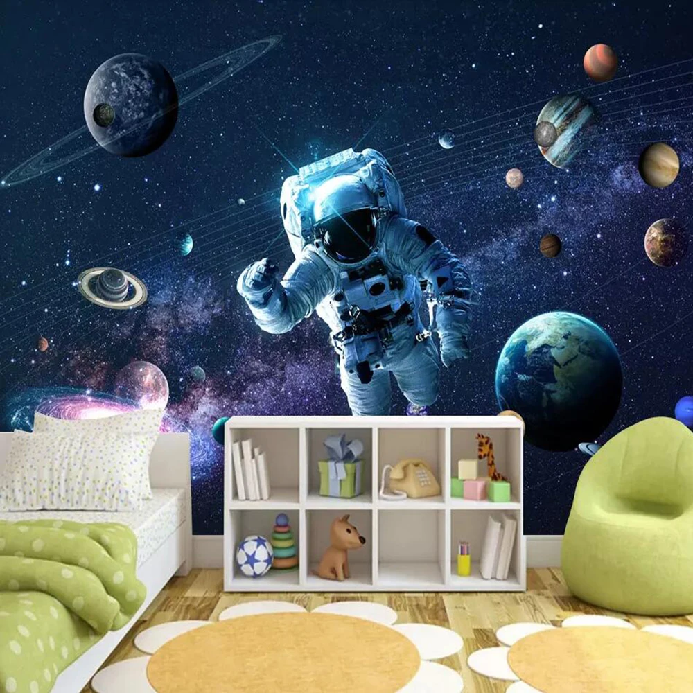 Фотообои Milofi 3D Вселенная звездное романтическое для детской комнаты фон