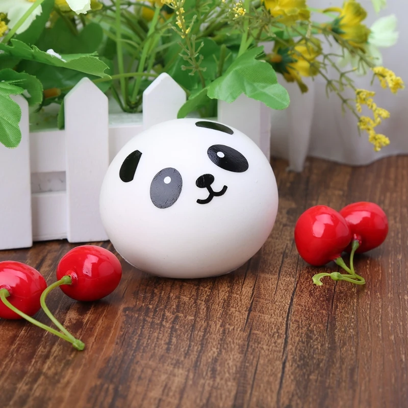 

Squishy Panda Bun Stress Reliever Dark circles, Squishy Pressing Kneading Stress Balls, Decompression Stress Relief Toy