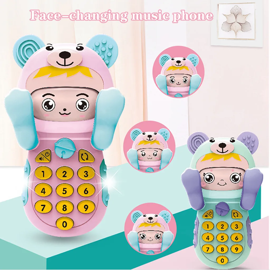 Детский Прорезыватель для зубов музыкальный телефон многофункциональные умные