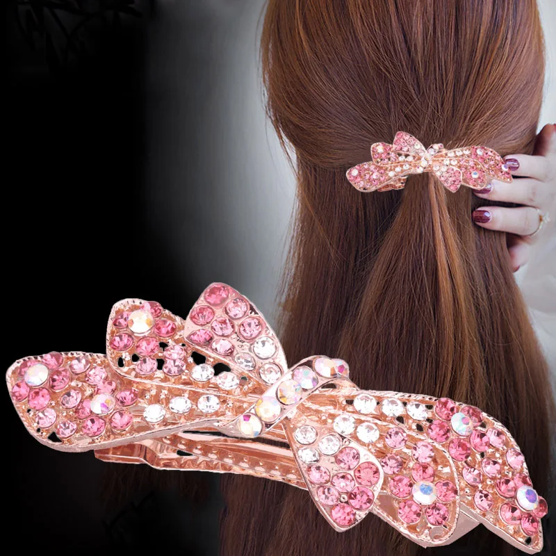 

Big Size Korean Hairpin Rhinestone Alloy Hair Clip Large Wilds Ponytail Women's Fashion Hair Accessories