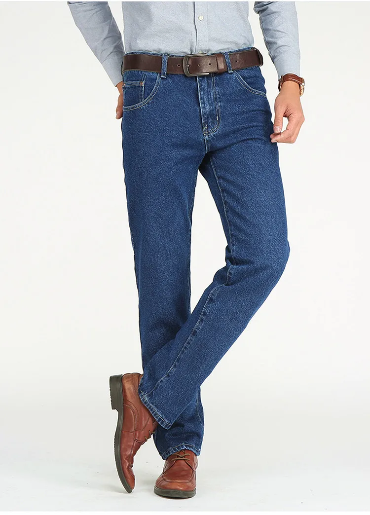 New Men Business Jeans Classic Spring Autumn Male Skinny Straight Stretch Brand Denim Pants Summer Overalls Slim Fit Trousers