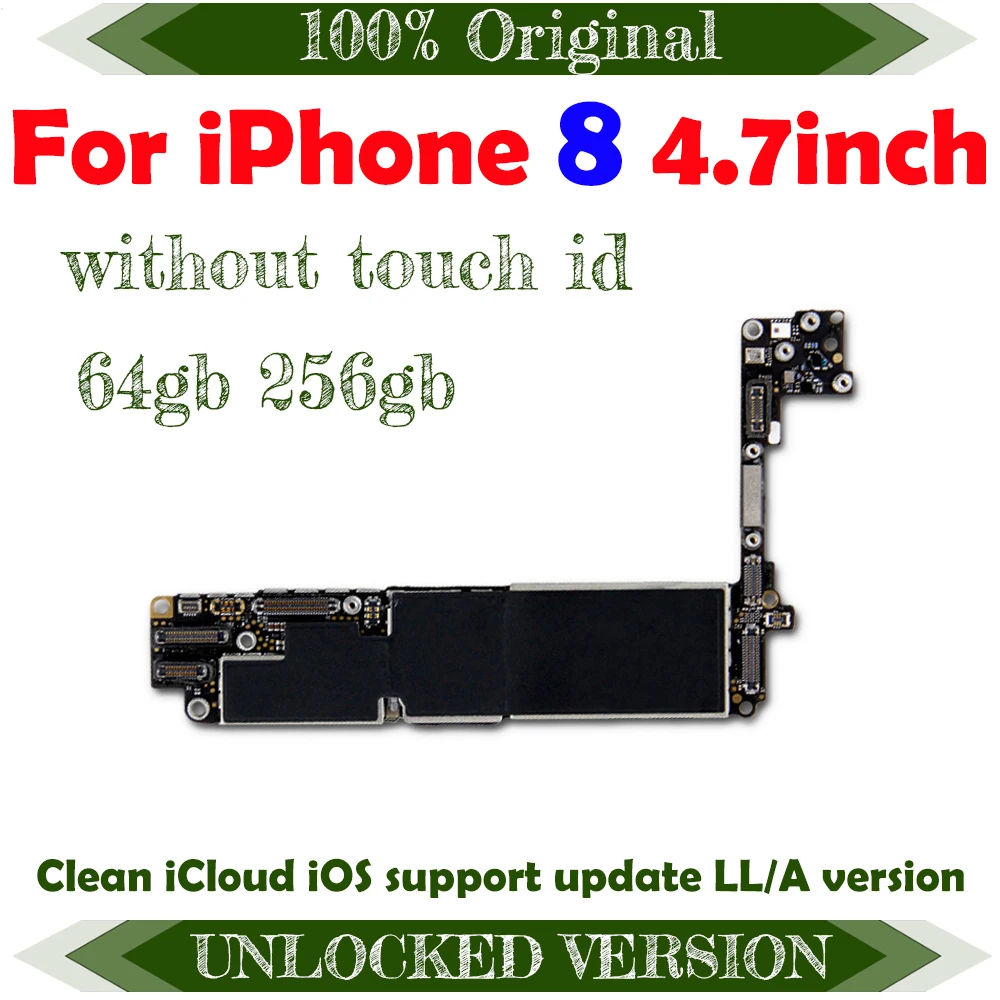 Оригинальная запасная материнская плата для iPhone 8 Бесплатная логическая iCloud с Touch