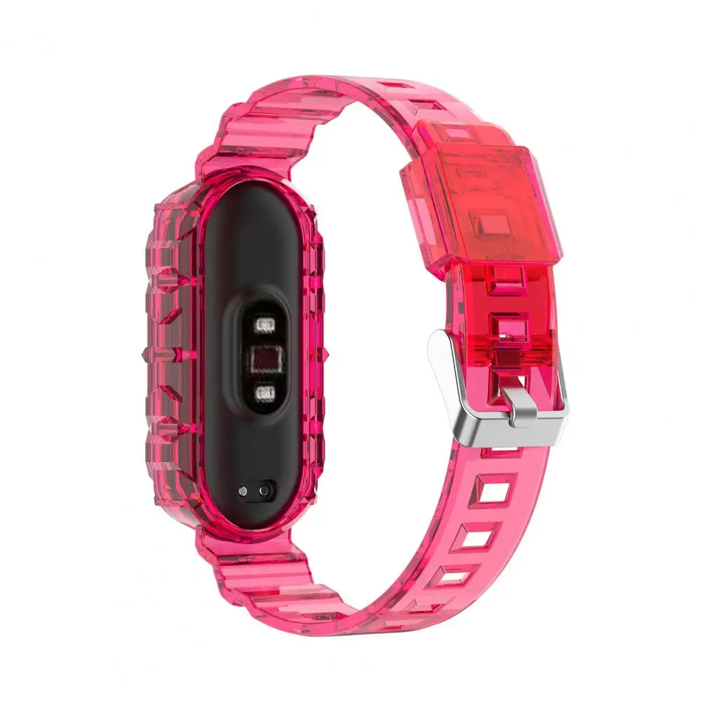 

TPU Transparent Waterproof Smart Bracelet Watch Strap Sports Wristband for Xiaomi Miband 5/6