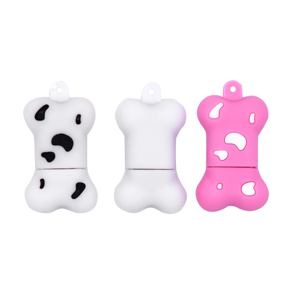 Флеш диск USB 2 0 Cartoon Bone 64 ГБ 32 128 МБ реальная емкость Pendrives U Disk креативная милая