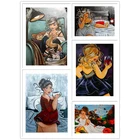 5D алмазная живопись сексуальные женщины вышивка крестиком Алмазная вышивка Толстая Леди Вязание полный квадратныйкруглый Алмазная мозаика, стразы