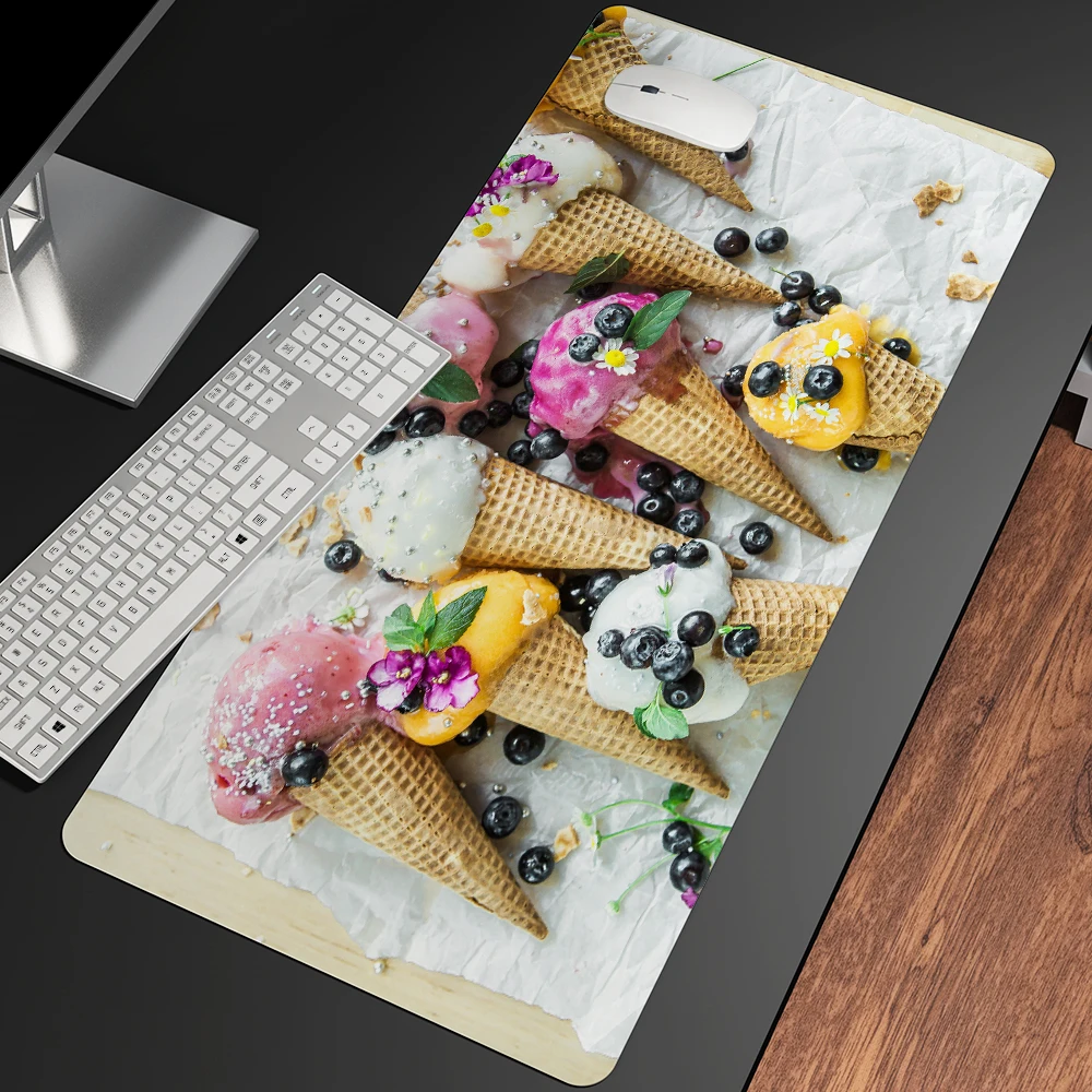 

Pretty Cute Ice Cream Mouse Pad Gaming Mousepad Mat Gamer Keyboard Desk Table Carpet Mausepad For Computer Laptop Pad Placemat