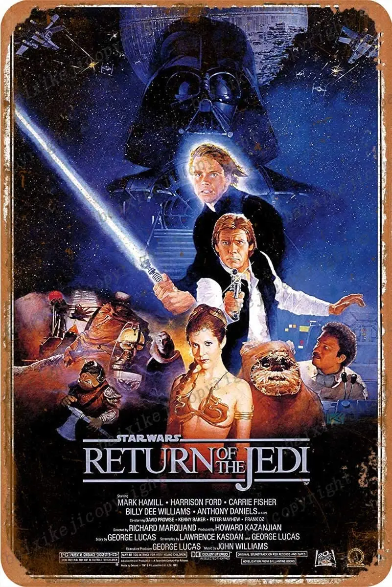 

S-t-a-r W-a-r-s Return Jedi II of Tin sign Vintage Metal Sign Poster Home Wall Decor Cafe Bar Pub Club Gift