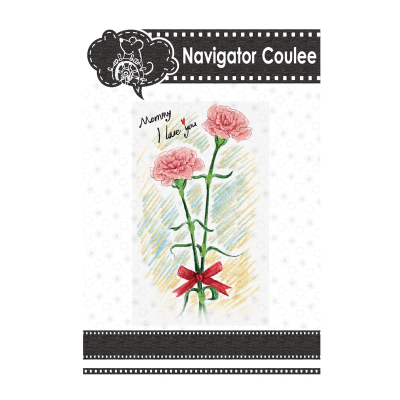 

Carnation new metal cutting mold mother's day scrapbook paper book photo album card gift decoration punch die template
