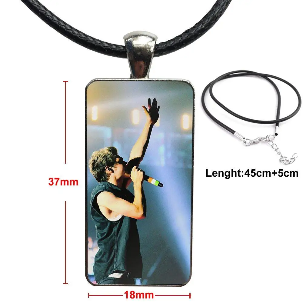 

Niall James Horan One Direction For Women Men Fashion Necklace Handmade Rectangle Shape Choker Necklace Jewelry Multi Designs