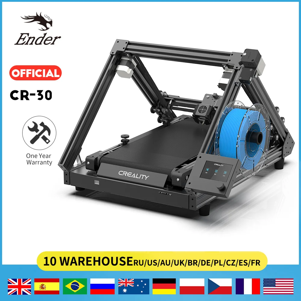 

CR-30 3DPrintMill(CR-30)- Belt 3D Printing Mute Mainboard Large Printer Size For Everyone