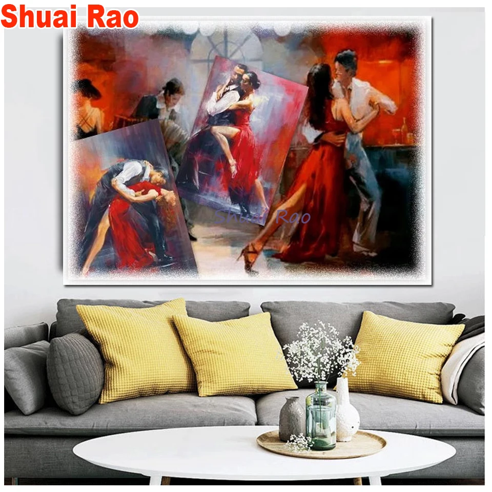 

5d diy diamond painting Spain Dance,3d handmade,full square round diamond embroidery,ardently love gift,cross stitch kits,