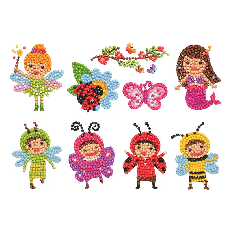 

5D Diamond Painting Kits for Kids Diamond Dots Kits Paint by Numbers Diamond Puzzles Sticker for Pocketbook, Cup, Phone