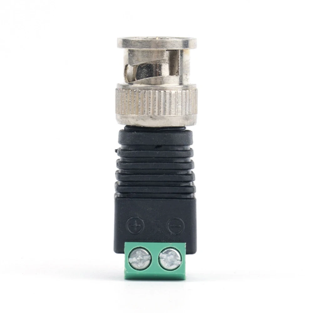 

10pcs Camera Surveillance Adapter Mini Video Connector Zinc Alloy No Welding Plug System Security Straight Extender Q9 BNC Male
