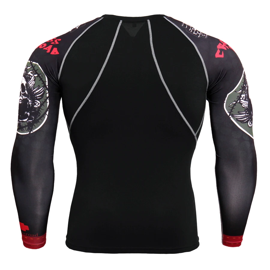 MMA мужские компрессионные рубашки джоггеры спортивный костюм футболка