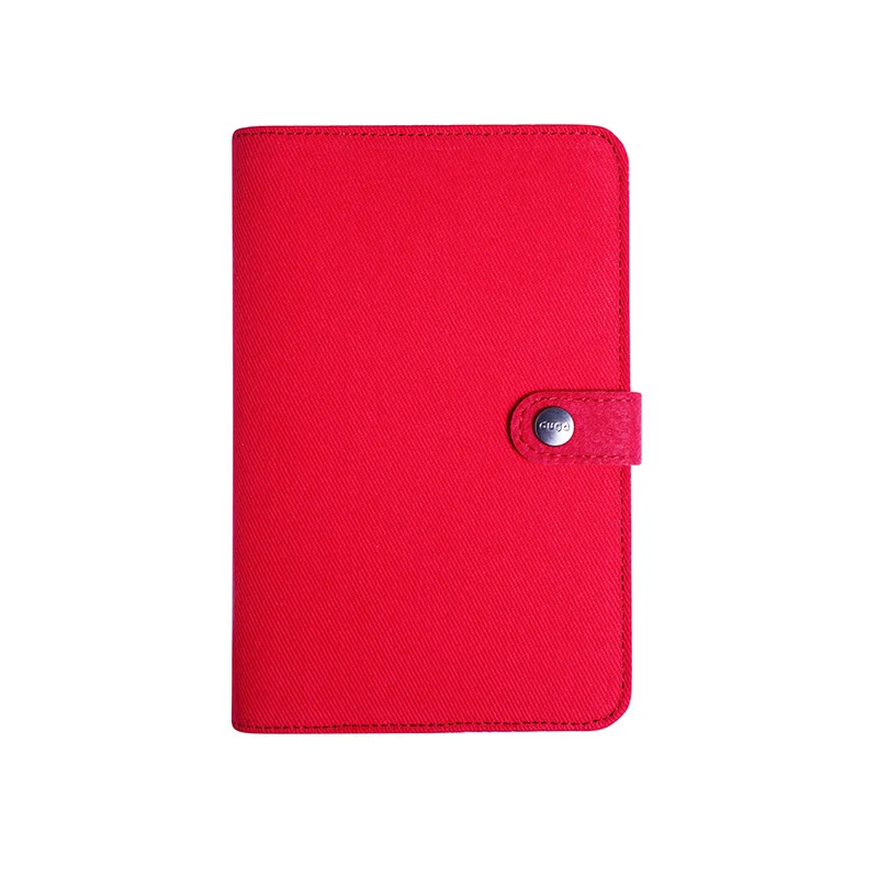 A Red Cotton cloth covered A5 notebook pure colored botebook school used note book office school supplies pocketbook - Цвет: A Red