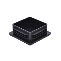 black blanking end cap square tube cap floor protector pads square pipe plug chair non slip cover furniture accessories