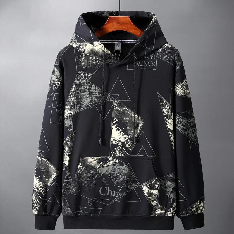 Мешковатая флисовая Толстовка для мужчин Повседневная Свободная кофта свитшот с