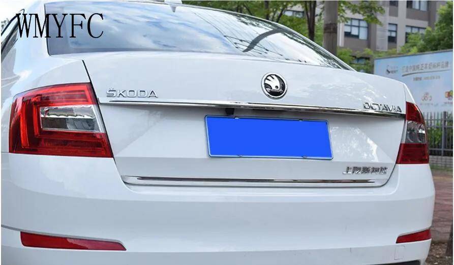 Высококачественная крышка багажника из нержавеющей стали для Skoda Octavia MK3 A7 2015 2016