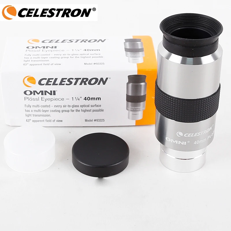 Celestron omni 4 мм 6 мм 9 мм 12 мм 15 мм 32 мм 40 мм и 2x окуляр и линза Барлоу полностью многослойный металлический астрономический телескоп