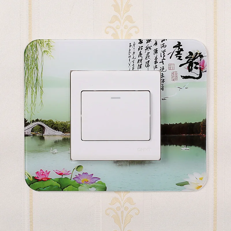 Китайский декоративный переключатель на стену с наклейками акриловый настенный