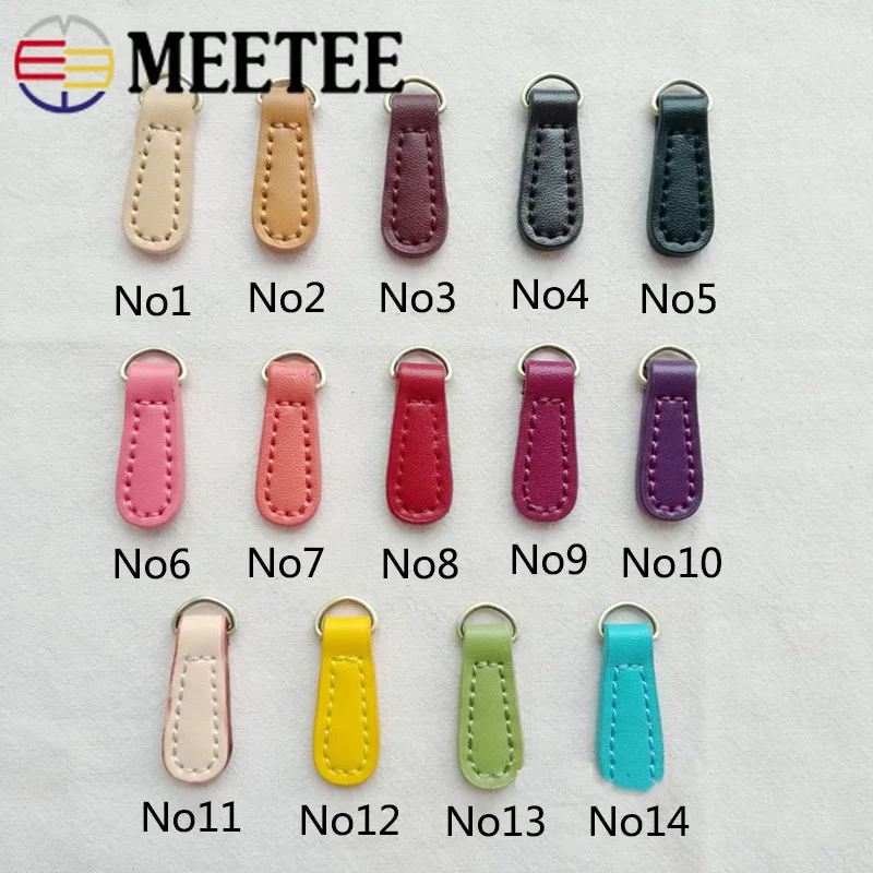 Meetee 10 шт. 1 4*4 см двухслойный воловья молния съемник слайдер замок головка DIY