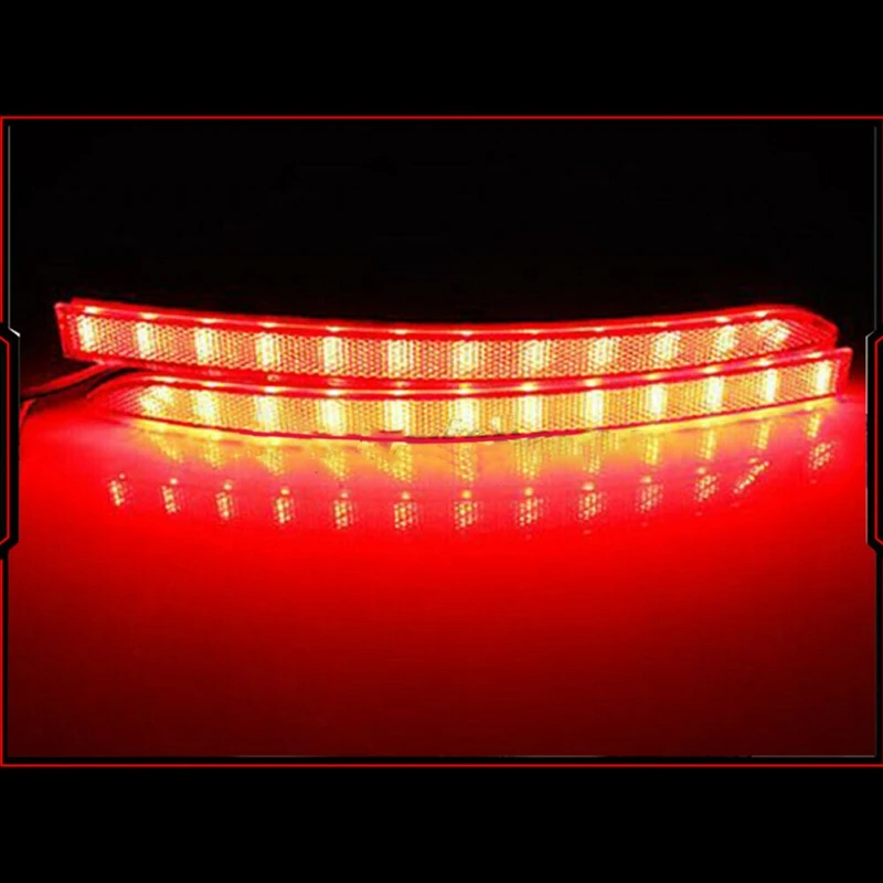 

2Pcs/1Set Car LED Rear Bumper Reflector Light Rear Stop Brake Lamp For-Tiguan 2009-2015